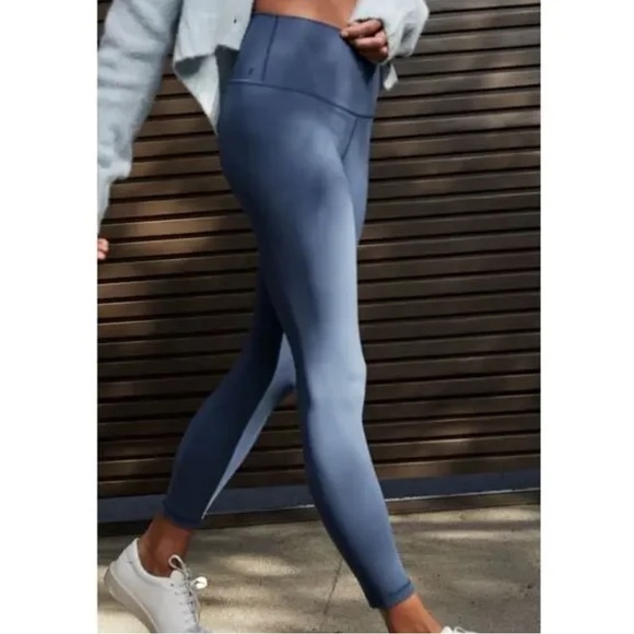 Everlane The Perform Ankle Leggings High Rise Atlantic Blue Size Small - Picture 1 of 9